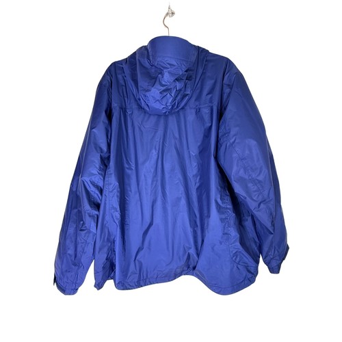 Impermeabile LL Bean blu foderato in pile isolato con cappuccio e cerniera utility taglia XL - Foto 5 di 9