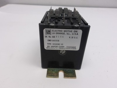 VAPOR CORP GENERAL MOTORS P/N: 8407979 28V DC ELECTRO MAGNETIC RELAY NEW