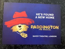 PADDINGTON THE MUSICAL-SAVOY WEST END THEATRE POSTCARD -TOM FLETCHER LONDON NEW