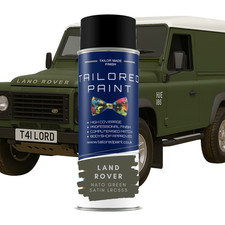 LAND ROVER NATO GREEN SATIN LRC553 COACH ENAMEL AEROSOL SPRAY PAINT DIRECT SATIN