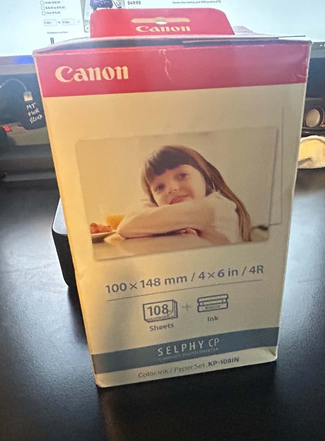 Canon KP-108IN 4x6 SELPHY Color Ink and Paper Set, Total 108 Sheets | eBay