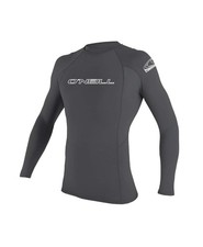 O'NEILL Men's Basic Skins UPF L/S Rashguard, Smoke, X-Large