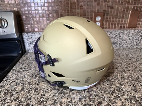 Riddell SpeedFlex Football Helmet Matte Vegas Gold w Facemask Adult X - Large XL - Picture 6 of 10