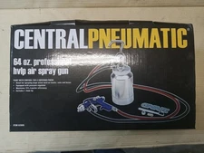Central Pneumatic 64 Oz. Pot & HVLP Spray Gun Good Used