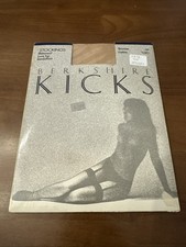 Rare Vintage Berkshire Kicks Ultra Sheer Stockings SZ Petite , Bronze Shimmer
