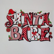 DTF Transfer Santa Babe Theme READY TO PRESS