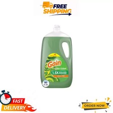 Gain Ultra Dishwashing Liquid, Original Scent, 90 fl oz 0.13 per gallon