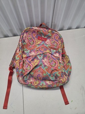 Vera Bradley Paisley In Paradise Pink Bright Bold Backpack Spring Summer