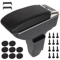 Peugeot 206 98-12 Armlehne Mit Schwarzem Kunstleder + Montageset