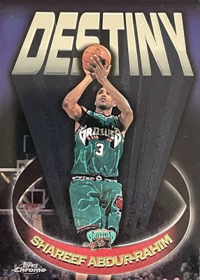 1997-98 Topps Chrome Destiny SHAREEF ABDUR RAHIM Vancouver Grizzlies