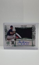 2021 Leaf Trinity - Patch Autographs Steve Hajjar #PA-SH1 Green /75 AU MEM