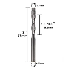 Professional Solid Carbide Flush Trim Bit 1/4 Shank 6 35mm Cut Diameter New ?