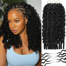 Burmese Curly Crochet Human Hair 20 Inch 60g Human Crochet Hair for Black Women