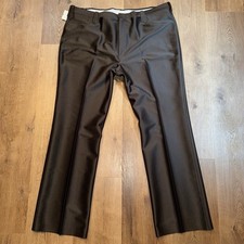 Pagano West Suit Pants Western Rockabilly Polyester NOS Vtg Mens 46 Unhemmed
