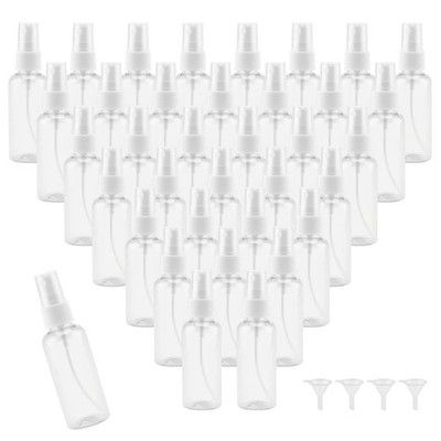 MANCHAP 60er Pack 60 ml Kunststoff Sprühflaschen mit Verschluss klar leer nachfüllbar