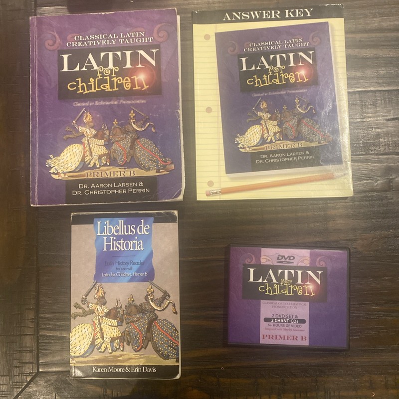 Latin For Children Primer Level B-DVDs + CDs - Workbook, Reader, Dr Perrin