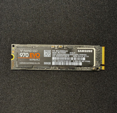 Samsung SSD 970 EVO 500GB M.2 NVMe Internal Solid State Drive (MZ-V7E500)