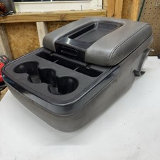 2014-2018 Chevy Silverado Gmc Sierra Jump Seat Center Console Gray Cloth Oem