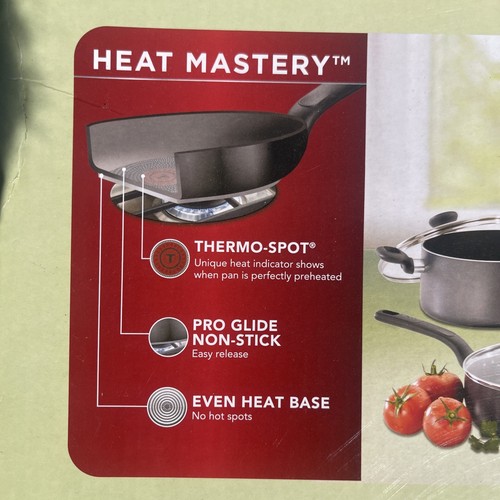 T-Fal Easy Care 20-Piece Nonstick Cookware Set, Thermospot - Gray - Brand New - Picture 3 of 4
