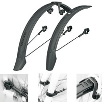 Sks Steck Schutzblech Set 26-27.5 Zoll Veloflexx 65 Mountain Mtb 65Mm Schwarz