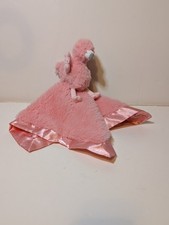 Cloud Island Flamingo Lovey Security Blanket Pink Satin Trim Target Baby NWOT