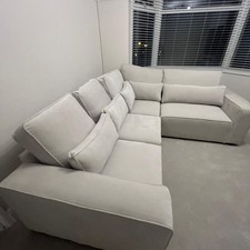 Large Modular Sloane Left chaise Corner Sofa Set with Wide Cushions | FOR SALE