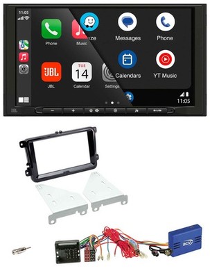 JBL CAN-Bus DAB Bluetooth USB 2DIN Autoradio für VW T6 15-19 piano schwarz