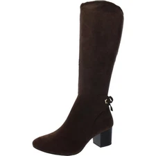 Charter Club Womens Jaccque Block Heel Almond Toe Mid-Calf Boots Shoes BHFO 2782