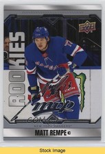 2024-25 Upper Deck MVP SP Rookies Silver Script Matt Rempe #240 READ 0u20