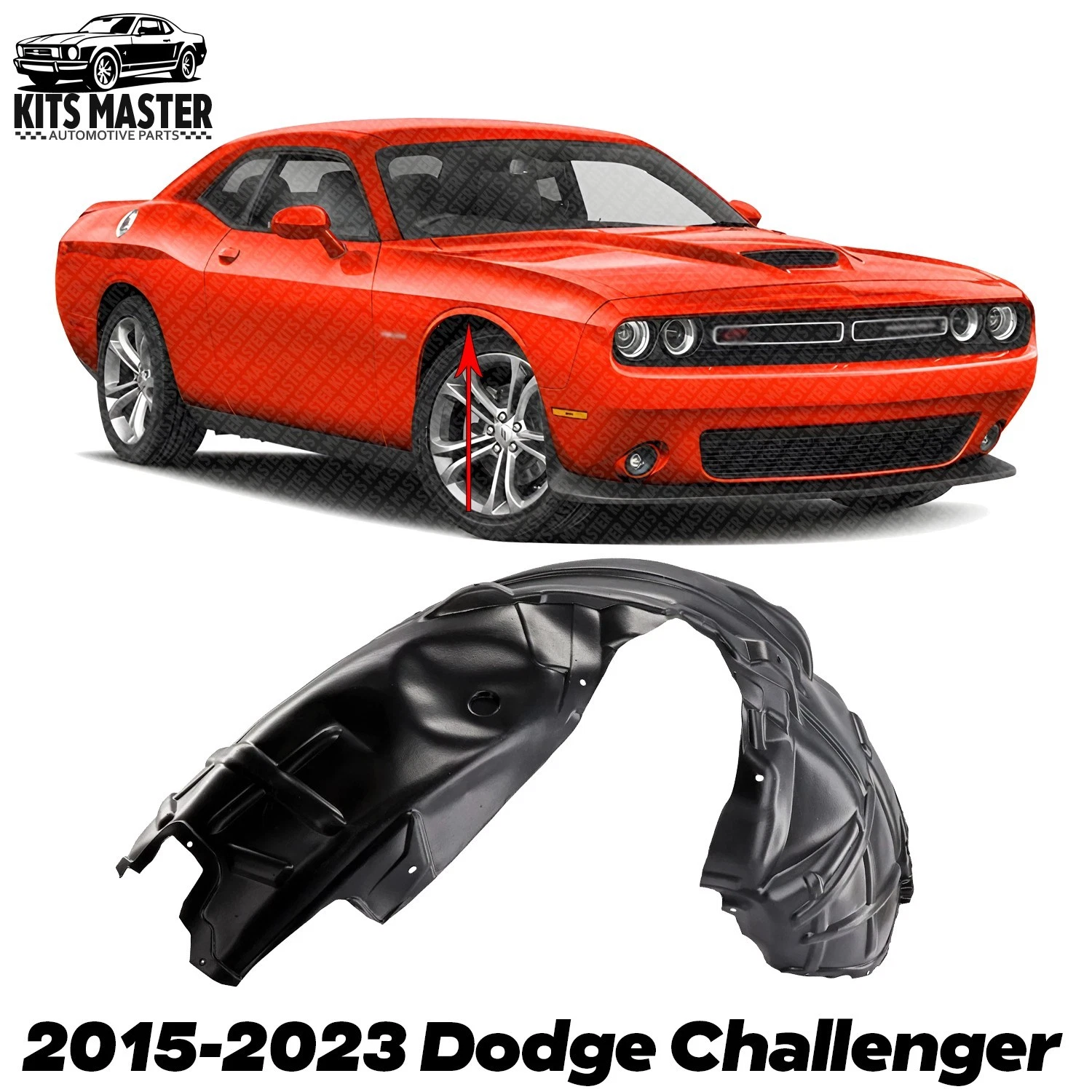 Front Fender Liner Inner Right Passenger Side For 2015-2022 Dodge