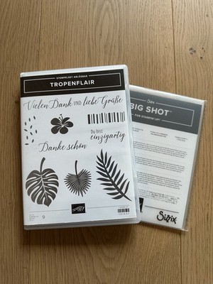 Stampin Up! Stempelset Tropenflair inkl. Thinlits Palmengarten Sizzix Big Shot
