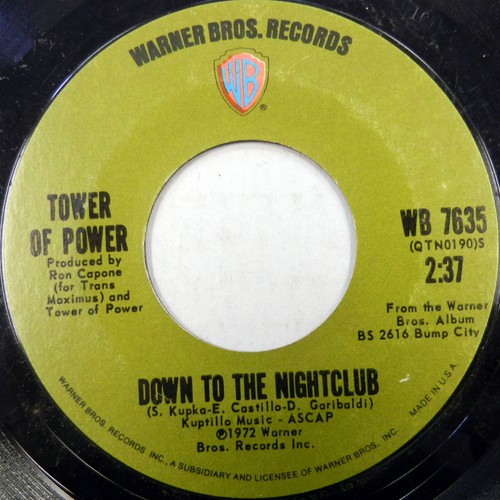 TOWER OF POWER 45 Down To Nightclub / What Happened To The World WARNER #A230 - Picture 2 of 2