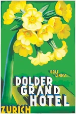 DOLDER GRAND HOTEL ZURICH VINTAGE STYLE PRINT/POSTER SATIN PHOTO PAPER T329