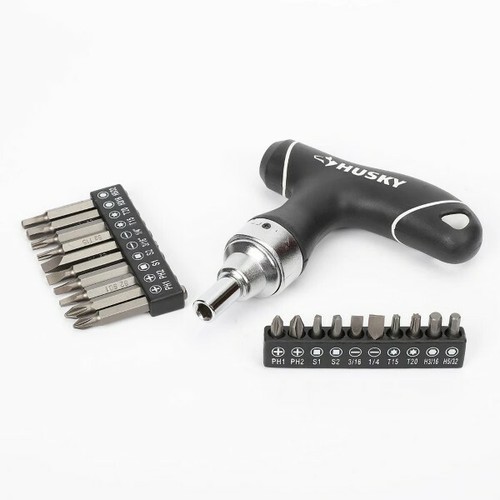 Husky CANADA 20-Piece T-HANDLE RATCHETING SCREWDRIVER SET - Picture 3 of 7