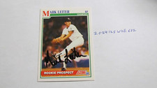 1991 Score Mark Leiter signed card