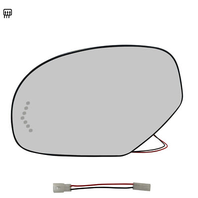 Left For 07-13 Chevrolet Tahoe GMC Yukon Mirror Glass Heated Turn Signal Arrow