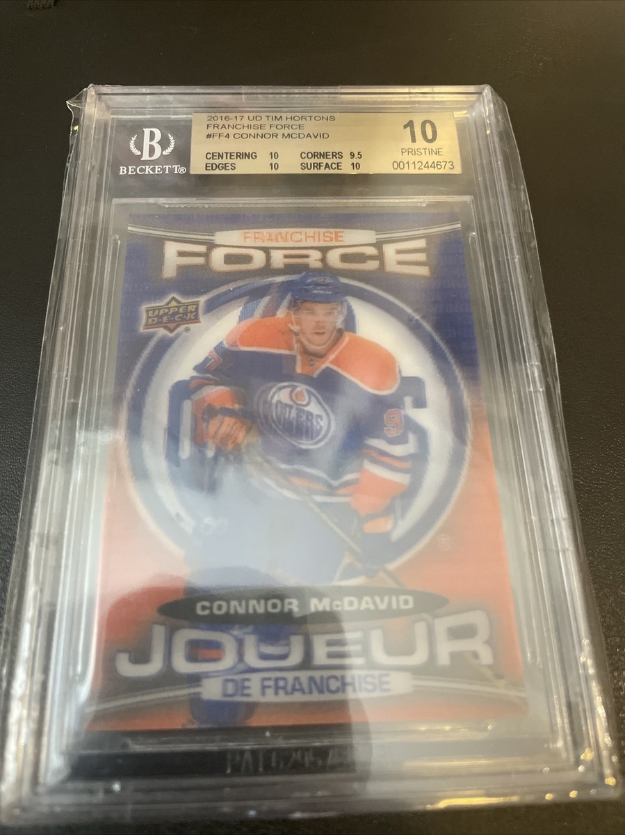 2016-17 UD TIM HORTONS CONNOR MCDAVID Franchise Force FF-4 BGS 10