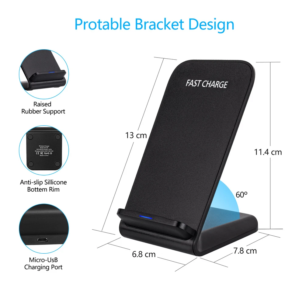 For Samsung Galaxy S24 S23 S24+ S24 Ultra Fast Wireless Charger Charging Stand - Image 3 of 4