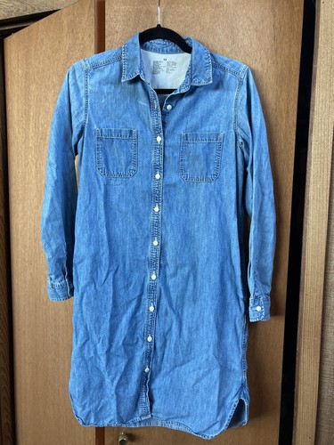 Chambray Blue Shirt Dress 