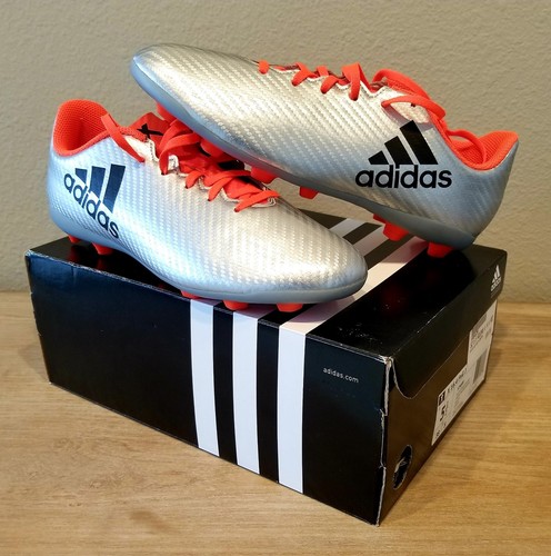 Nib Adidas X 16 4 Fxg Silver Core Black Solar Red Soccer Cleat S Size 5 5 Ebay