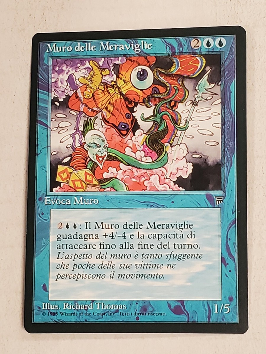 MTG Wall of Wonder (Italian Legends/Blue/U) - BGM | eBay
