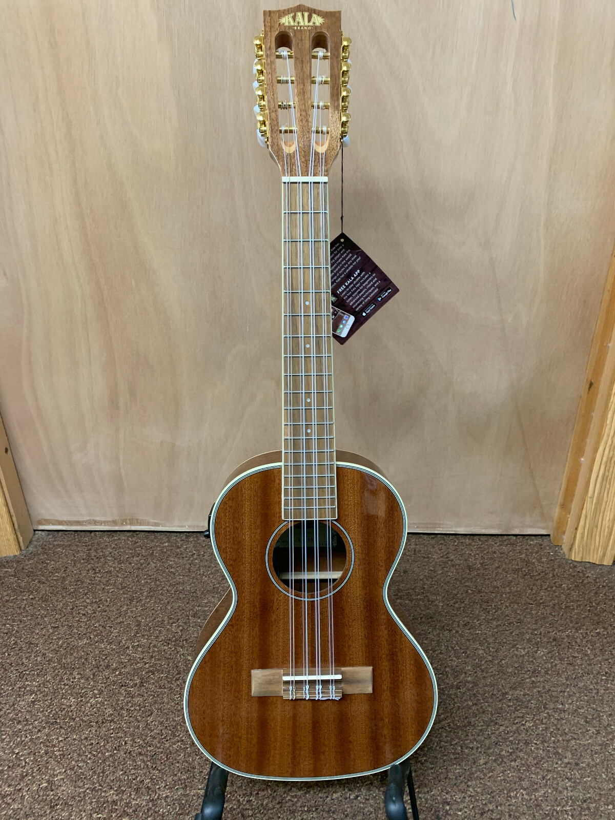 Kala 8 String Mahogany Tenor Electric Ukulele KA-8E