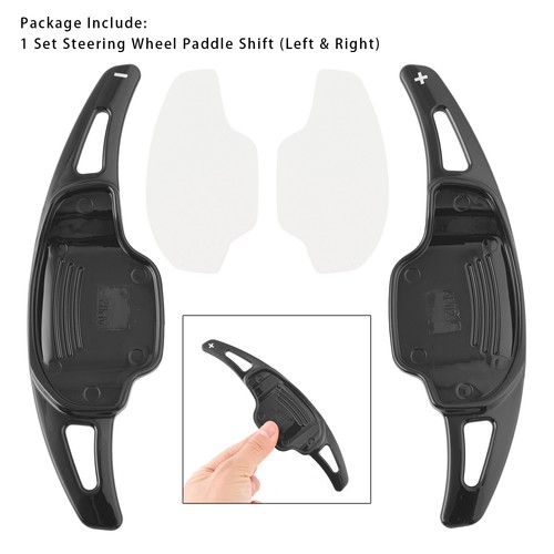 Steering Wheel Paddle Shifter Extensions Covers For Chevy Camaro 12-15 Black S11 - Picture 2 of 12