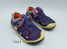 PLAE Sam Soft Buc Girl's Size 13 Fisherman's Sandals Purple Orange