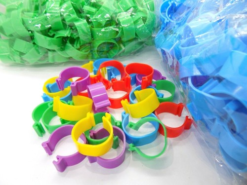 16mm Reusable Birds Rings Chicken Poultry Duck Quail Foot Tags Clips Leg Ring UK - Picture 3 of 15