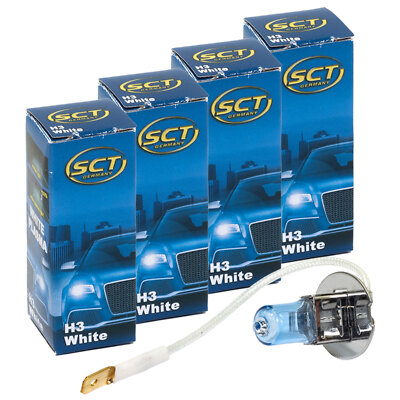 4x Glühbirne H3 White Plasma Xenon 12V für Aprilia RS 125 Kawasaki ZR -7R 9R 7R
