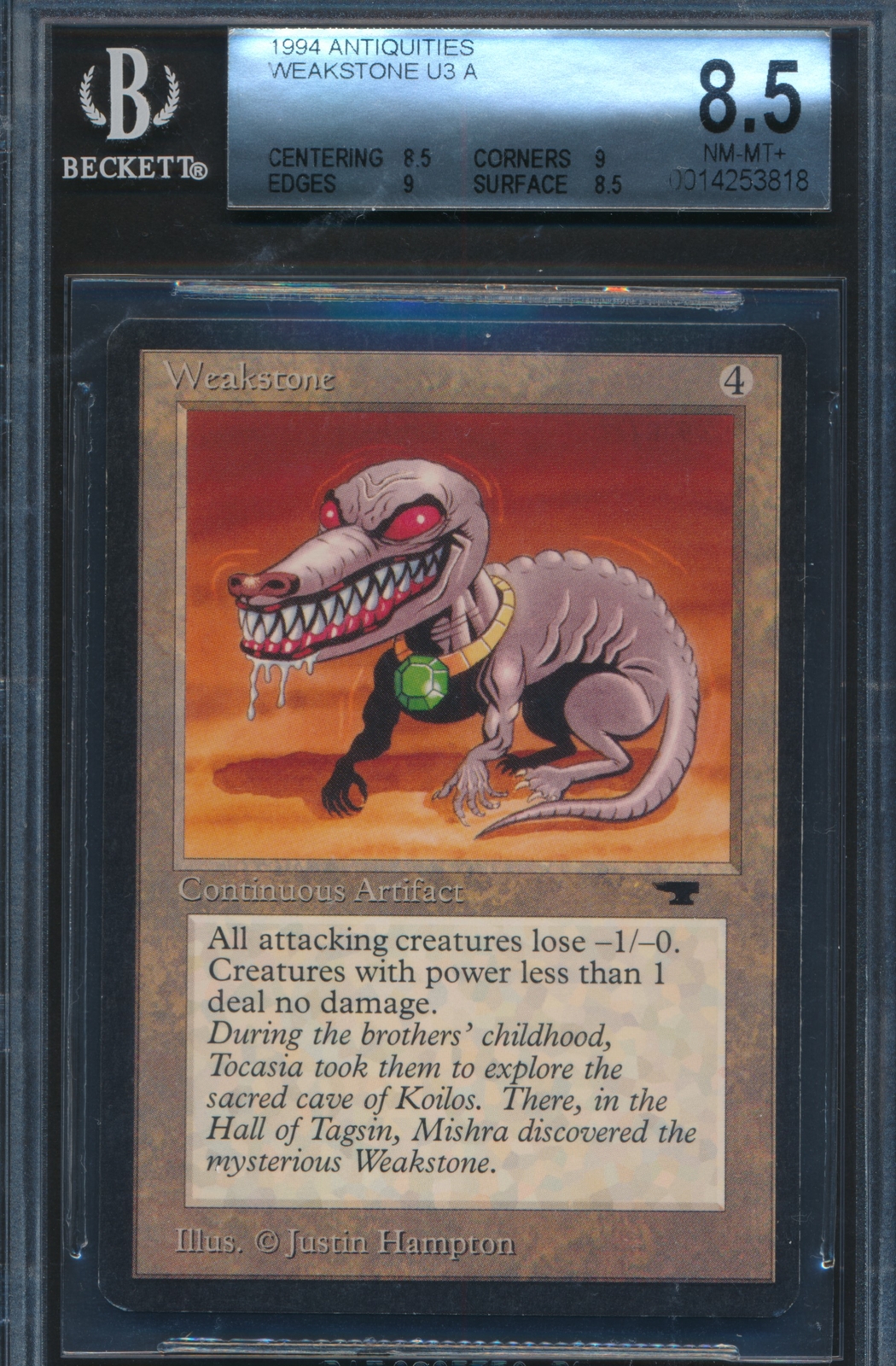 Antiquities Weakstone BGS 8.5 Graded Magic MTG (3818) -magicgraders-