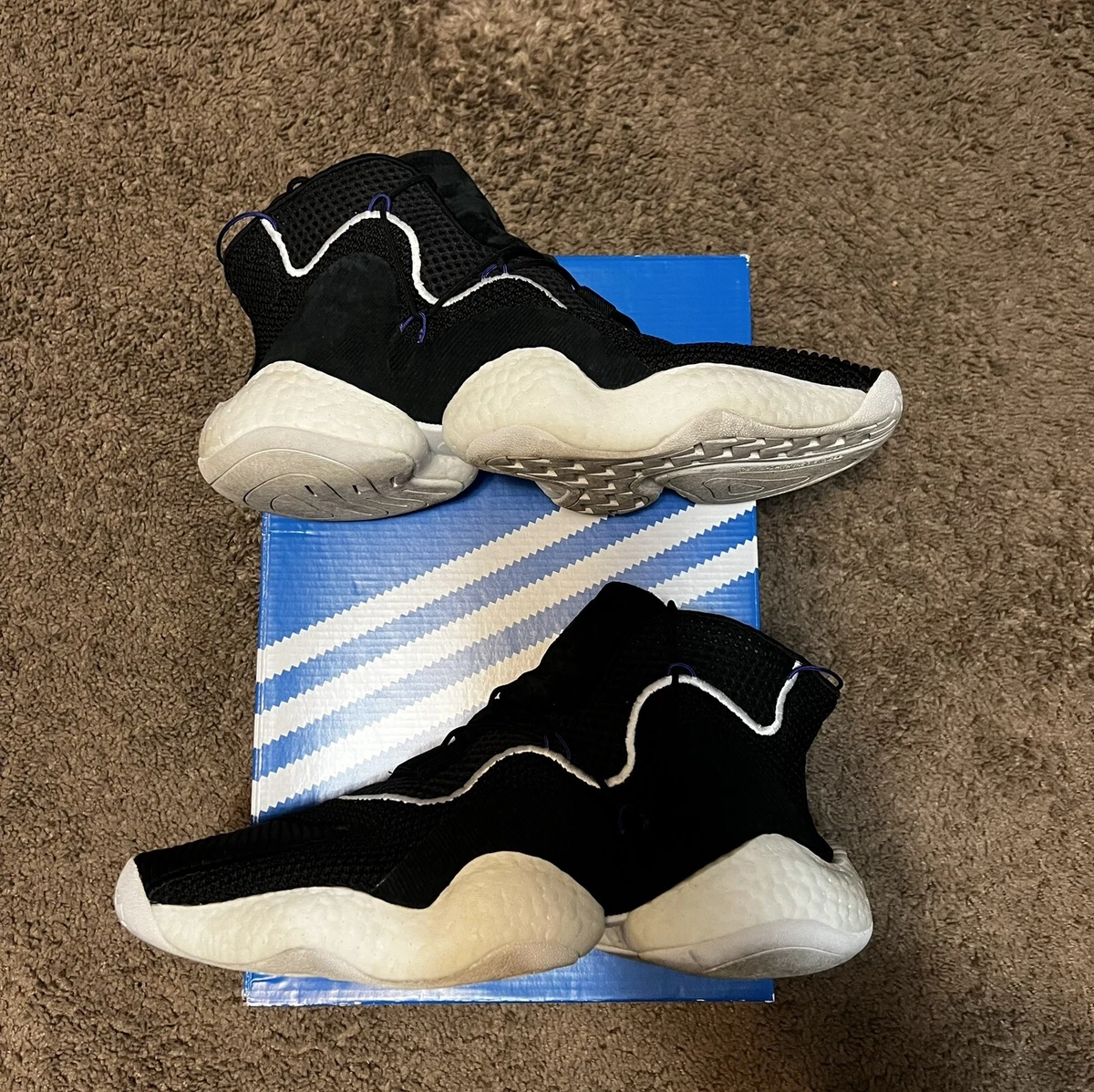 Size 11.5 adidas Crazy BYW LVL 1 Black White 2018 191028751163