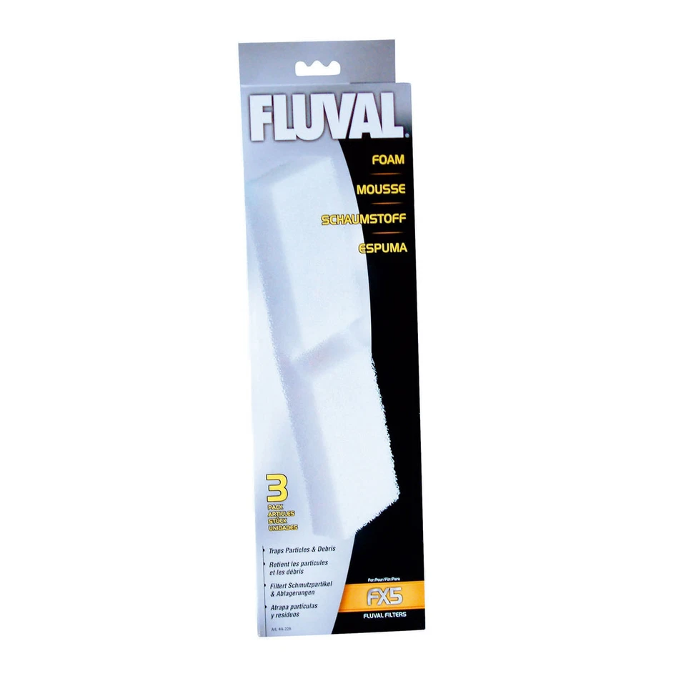 Filtre À Mousse Fluval FX5 Pack De 3 Pour Aquariums 9x11,8x43 Cm - Photo 1/1