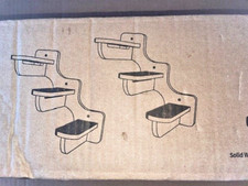 Dvfroy Cat Wall Steps, 2 PCs Cat Wall Furniture, Large Size Solid Wood Cat Wall